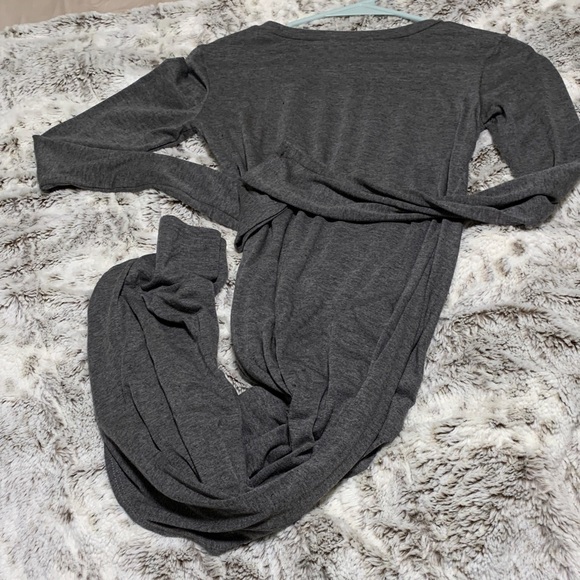 Mustard Seed Charcoal Long Sleeve Dress - Picture 3 of 3